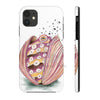 Octopus In The Shell Bubbles On White Art Mate Tough Phone Cases Iphone 11 Case
