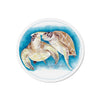 Sea Turtles Love Cameo Watercolor Art Die-Cut Magnets 3 X / 1 Pc Home Decor