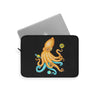 Yellow Blue Octopus Cosmic Dancer Art Laptop Sleeve