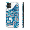 Blue Pink Octopus Vintage Map Nautical Art Mate Tough Phone Cases Iphone 11 Case