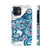 Blue Pink Octopus Vintage Map Nautical Art Mate Tough Phone Cases Iphone 12 Case