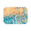 Blue Tentacles Octopus Kraken Abstract Ink Art Bath Mat 24 × 17 Home Decor