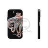 Dancing Octopus Pink On Black Art Mate Tough Phone Cases Iphone 13 Mini Case