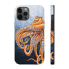 Dancing Octopus With Bubbles Blue Art Mate Tough Phone Cases Iphone 12 Pro Max Case