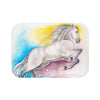 Arabian Rainbow Horse Watercolor Art Bath Mat 24 × 17 Home Decor