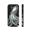 Octopus Kraken On Black Art Mate Tough Phone Cases Iphone 12 Mini Case