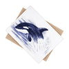 Baby Orca Whale Breaching Blue Art Ceramic Photo Tile