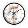 Appaloosa Horse Colt Pony Watercolor Art Wall Clock Black / 10 Home Decor
