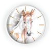 Appaloosa Horse Colt Pony Watercolor Art Wall Clock White / 10 Home Decor