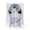 Arctic Fox Aurora Borealis Watercolor Art Shower Curtains 71 X 74 Home Decor