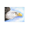 Bald Eagle Watercolor Art Ceramic Photo Tile Home Decor