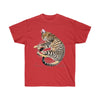 Bengal Cat Napping Kitten Comic Style Art Dark Unisex Ultra Cotton Tee Red / S T-Shirt