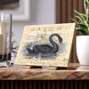Black Swan Music Collage Chic Art Ceramic Photo Tile 6 × 8 / Matte Home Decor