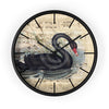 Black Swan Music Vintage Chic Art Wall Clock / 10 Home Decor