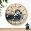 Black Swan Music Vintage Chic Art Wall Clock Home Decor