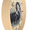 Black Swan Music Vintage Chic Art Wall Clock Home Decor