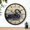 Black Swan Music Vintage Chic Art Wall Clock Home Decor