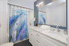 Blue Humpback Whales Song Watercolor Artshower Curtain Home Decor