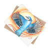 Blue Jay As A Phoenix Ink Art Ceramic Photo Tile Home Decor