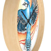 Blue Jay As A Phoenix Ink Art Wall Clock Home Decor