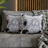 Blue Octopus Kraken Tentacles Ink Art Spun Polyester Square Pillow Case Home Decor