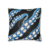 Blue Octopus Kraken Tentacles Ink Black Art Spun Polyester Square Pillow Case Home Decor