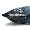 Blue Octopus Kraken Tentacles Watercolor Black Ink Art Spun Polyester Square Pillow Case Home Decor