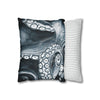 Blue Octopus Kraken Tentacles Watercolor Dark Art Spun Polyester Square Pillow Case Home Decor