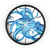 Blue Octopus Tentacles Dance Ink Art Wall Clock Black / White 10 Home Decor