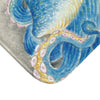 Blue Octopus Watercolor Ink Art Bath Mat Home Decor