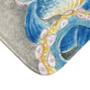 Blue Octopus Watercolor Ink Art Bath Mat Home Decor