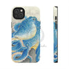 Blue Octopus Watercolor Ink Art Mate Tough Phone Cases Iphone 14 Plus Case