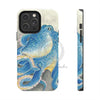Blue Octopus Watercolor Ink Art Mate Tough Phone Cases Iphone 14 Pro Max Case