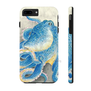 Blue Octopus Watercolor Ink Art Mate Tough Phone Cases Iphone 7 Plus 8 Case