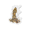 Blue Ring Octopus And The Bubbles Art Die-Cut Magnets 2 X / 1 Pc Home Decor