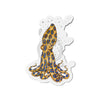 Blue Ring Octopus And The Bubbles Art Die-Cut Magnets 6 × / 1 Pc Home Decor