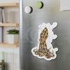 Blue Ring Octopus And The Bubbles Art Die-Cut Magnets Home Decor