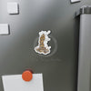 Blue Ring Octopus And The Bubbles Art Die-Cut Magnets Home Decor