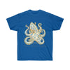 Blue Ring Octopus Ink Art Dark Unisex Ultra Cotton Tee Royal / S T-Shirt