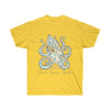 Blue Ring Octopus Ink Art Unisex Ultra Cotton Tee Daisy / S T-Shirt