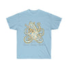 Blue Ring Octopus Ink Art Unisex Ultra Cotton Tee Light / S T-Shirt