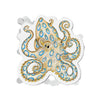 Blue Ring Octopus Tentacles Kraken Ink Art Die-Cut Magnets 5 X / 1 Pc Home Decor