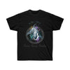 Born Free Orca Whale Color Splash Ink Watercolor Art Dark Unisex Ultra Cotton Tee Black / S T-Shirt