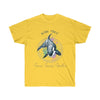 Born Free Orca Whale Color Splash Ink Watercolor Art Ultra Cotton Tee Daisy / S T-Shirt