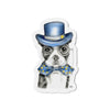 Boston Terrier Dog Detective Pencil Watercolor Art Die-Cut Magnets 2 X / 1 Pc Home Decor