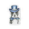 Boston Terrier Dog Detective Pencil Watercolor Art Die-Cut Magnets 5 X / 1 Pc Home Decor