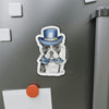 Boston Terrier Dog Detective Pencil Watercolor Art Die-Cut Magnets Home Decor