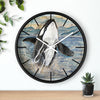 Breaching Orca Whale Vintage Map Art Wall Clock Home Decor