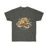 Brown Octopus Art Dark Unisex Ultra Cotton Tee Charcoal / S T-Shirt