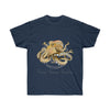 Brown Octopus Art Dark Unisex Ultra Cotton Tee Navy / S T-Shirt